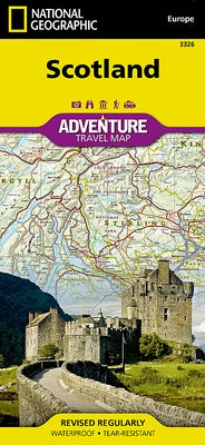 Scotland Map by National Geographic Maps