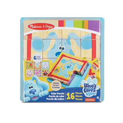 Blues Clues & You Wooden Cube Puzzle - 16 Pieces by Melissa & Doug