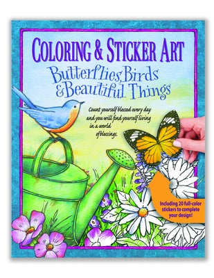 Coloring & Sticker Art Butterflies, Birds & Beautiful Things by Product Concept Editors