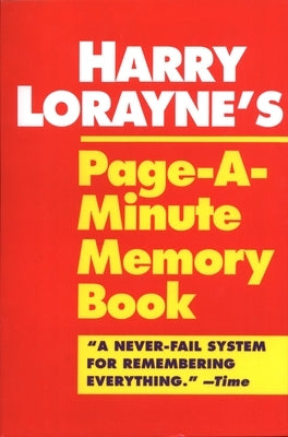 Harry Lorayne's Page-A-Minute Memory Book by Lorayne, Harry