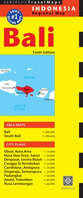 Bali Travel Map Tenth Edition by Periplus Editions