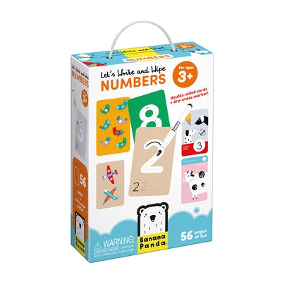 Let's Write & Wipe Numbers: Flsh Card /Dry Erase Marker by Banana Panda Inc