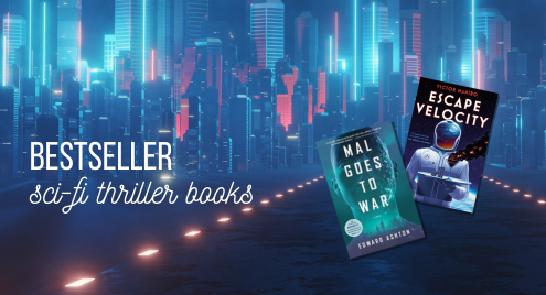 Suspenseful science fiction novels with intense drama and futuristic settings