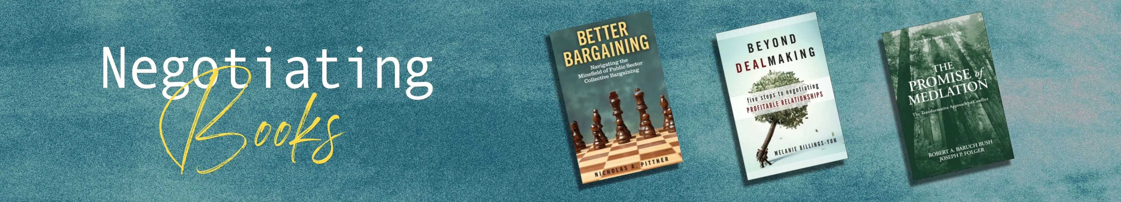 Books collection about negotiating