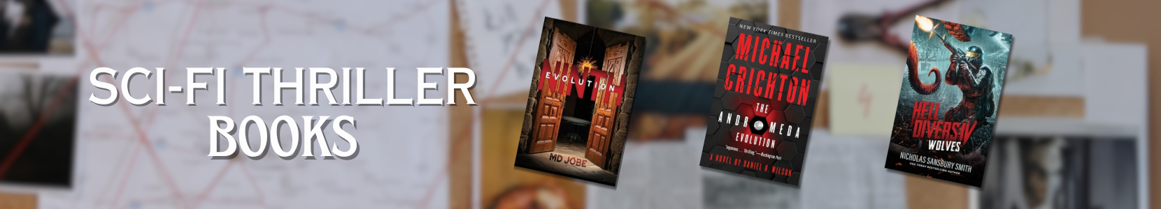 Sci-fi books featuring conspiracies, secret experiments, and futuristic crimes