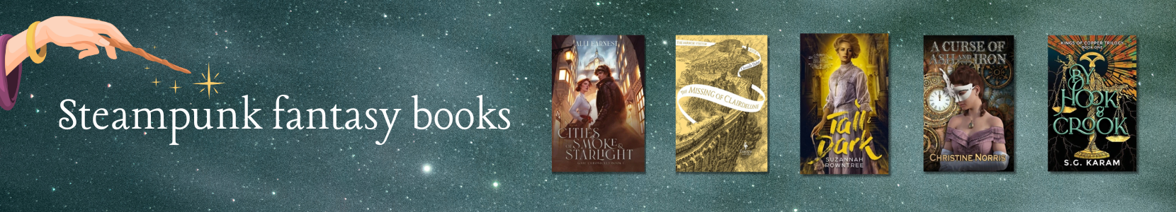 Steampunk tales combining fantasy lore with futuristic retro technology