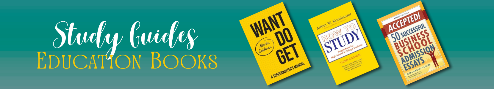 A collection of books focused on test preparation and review